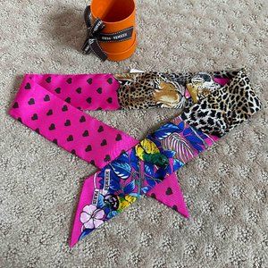 100% Authentic Brand New with Tag Limited Hermes Jungle Love Twilly in Hot Pink